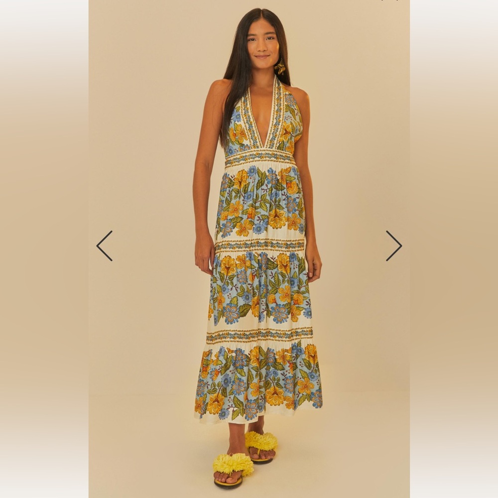 FARM RIO long printed dress